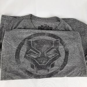 Marvel Black Panther gray t-shirt tee graphic T size large short sleeve